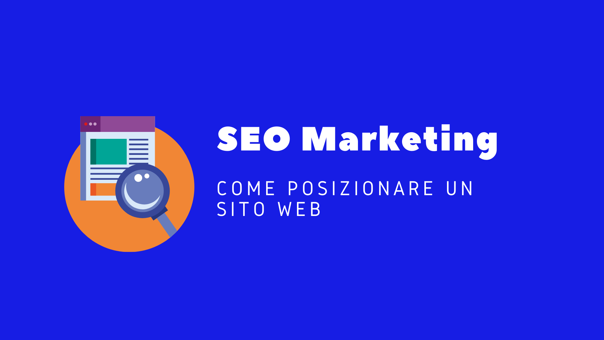 SEO Marketing come posizionare un sito web sui motori di ricerca, Marco Tarantino Web